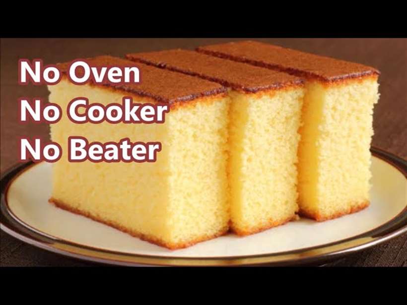 MyDelicious Recipes-Vanilla Sponge Cake Without Oven