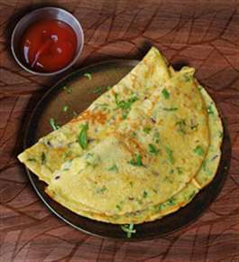 MyDelicious Recipes-Eggless Vegetarian Omelette