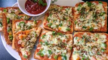 MyDelicious Recipes-Bread Pizza