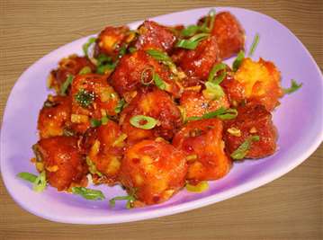 MyDelicious Recipes-Paneer Manchurian Dry