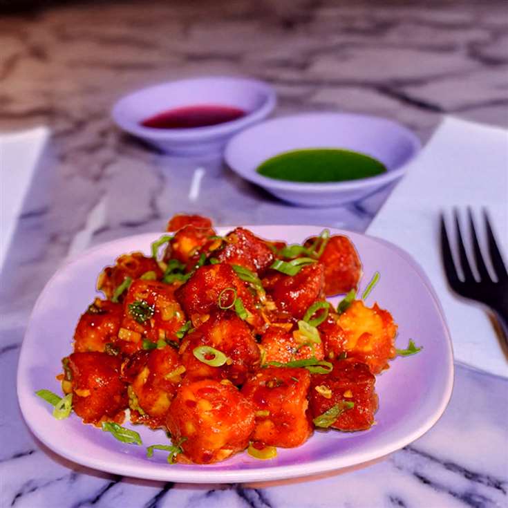 MyDelicious Recipes-Paneer Manchurian Dry