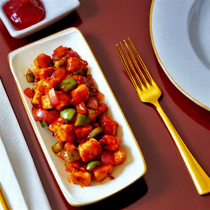 MyDelicious Recipes-Dry Chilli Paneer