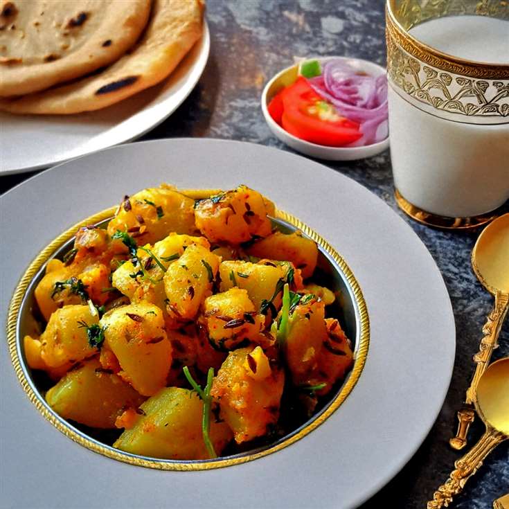 MyDelicious Recipes-Jeera Aloo Dry