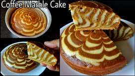 MyDelicious Recipes-Eggless Marble Cake