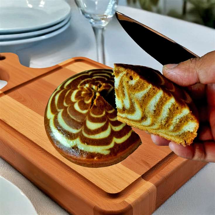 MyDelicious Recipes-Eggless Marble Cake