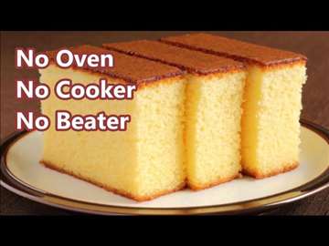 MyDelicious Recipes-Vanilla Sponge Cake Without Oven