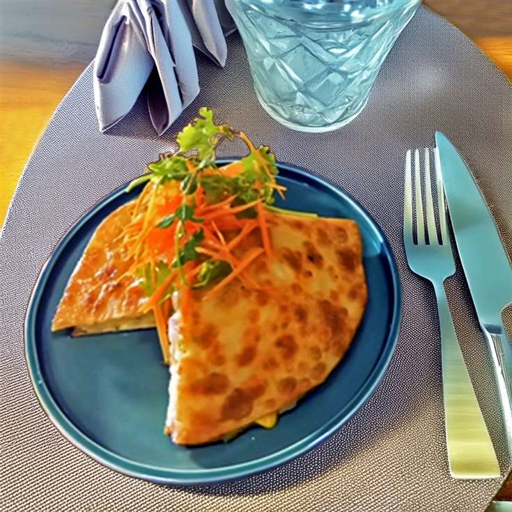 MyDelicious Recipes-Aloo Paratha Quesadilla