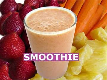 MyDelicious Recipes-Pineapple Strawberry Banana Carrot Smoothie