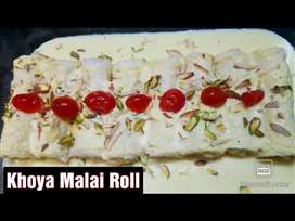 MyDelicious Recipes-Malai Khoya Roll