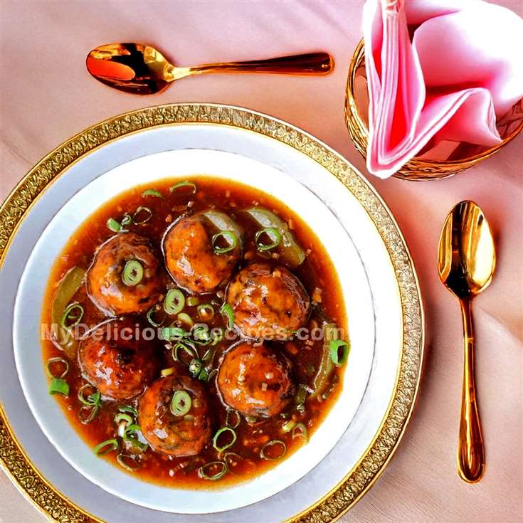 MyDelicious Recipes-Gravy Veg Manchurian